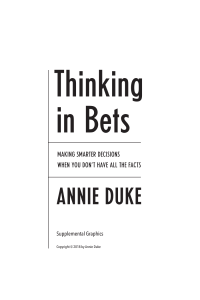 Thinking in Bets: Smarter Decisions Graphics