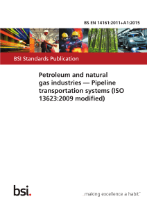 Pipeline Transportation Systems Standard BS EN 14161