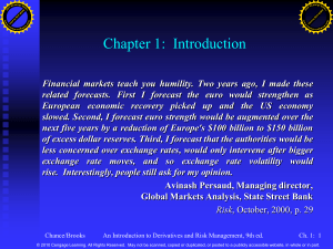 Derivatives & Risk Management: Chapter 1 Introduction