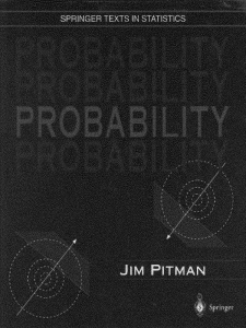 Probability Textbook by Jim Pitman