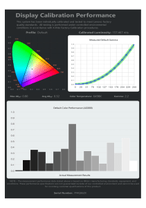 Lenovo Display Calibration Report: Performance Analysis