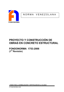 FONDONORMA 1753:2006 - Diseño y Construcción Concreto