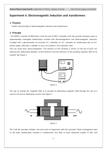 Electromagnetic Induction & Transformers Lab Experiment