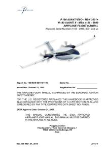 P.180 Avanti II/EVO Airplane Flight Manual