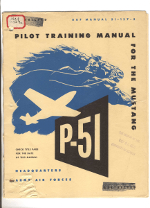 P-51 Mustang Pilot Training Manual - Aviation History