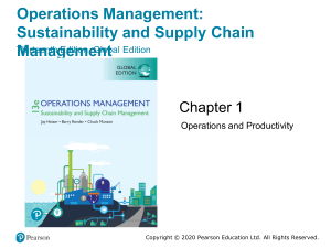 Operations Management - supply chain management 13th edition