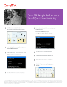 CompTIA Network Troubleshooting Answer Key