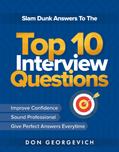 Top 10 Interview Questions: Ace Your Job Interview