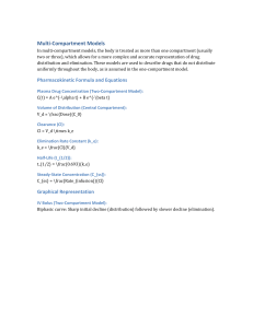 Multi-Compartment Pharmacokinetic Models