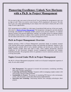 Ph.D. in Project Management: Is It Worth It?