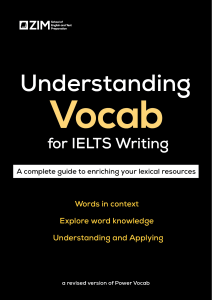 IELTS Writing Vocabulary: Learn Key Words & Phrases