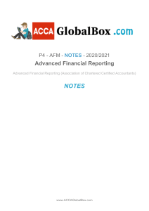 ACCA AFM Study Notes: Advanced Financial Management