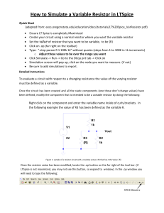 LTSpice: Simulate Variable Resistor Tutorial