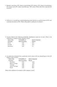 Financial Management Problems: Return, Beta, and Risk