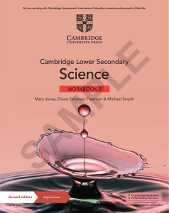 Cambridge Lower Secondary Science Workbook 9