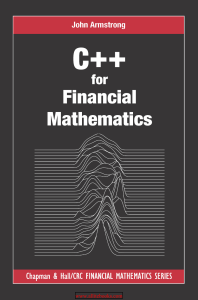 C++ for Financial Mathematics Textbook