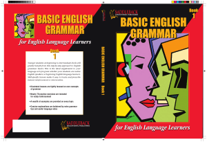 Basic English Grammar Book 1