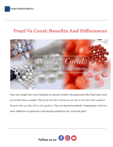 Pearl vs Coral: Benefits & Differences of Gemstones