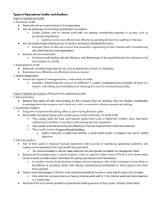 Operational Audits: Types, Auditors, and Key Qualities