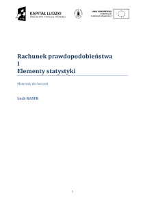 Rachunek prawdopodobieństwa i statystyka - materiały do ćwiczeń