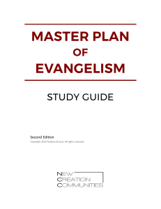 Master Plan of Evangelism Study Guide