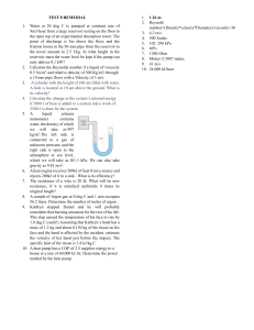 Physics & Chemistry Remedial Test Questions