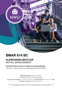 BMAR 614 BC Retail Management Module Guide