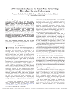 LFAC Transmission for Wind Farms: Cycloconverter Analysis