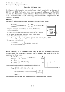 Thermodynamics Examples: Property, State, Process