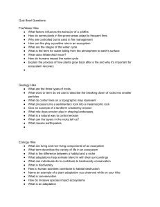 Quiz Bowl: Fire, Water, Geology, Ecology, Astronomy Questions