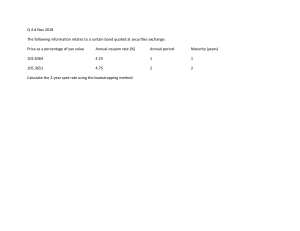 Bond Valuation: Bootstrapping Method Exam Question