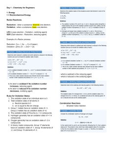 Chemistry for Engineers: Redox, Nuclear, Materials