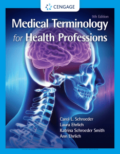 Medical Terminology for Health Professions Textbook