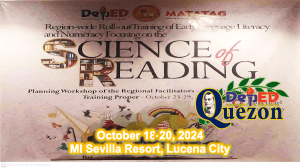 Science of Reading Training: Quezon, Philippines
