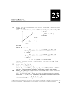 Electric Potential Problems & Solutions