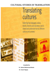 Cultural Studies in Translation Coursebook