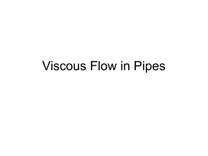 Viscous Flow in Pipes: Fluid Mechanics Presentation