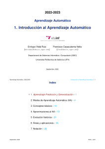 Introducción al Aprendizaje Automático