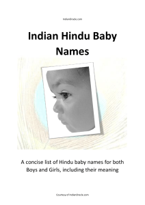 Hindu Baby Names: Boys & Girls with Meanings