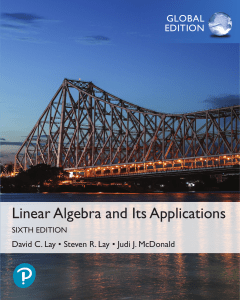 Linear Algebra and Its Applications, 6th Edition