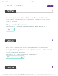 Probability Test/Quiz