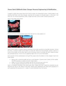 Solar Power Bank Reverse Engineering & Modification