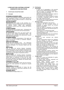 Circular Flow, National Accounts & Multiplier - Economics