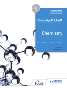 Cambridge O Level Chemistry Bryan Earl