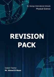 Physical Science Revision Pack: Electricity & Circuits