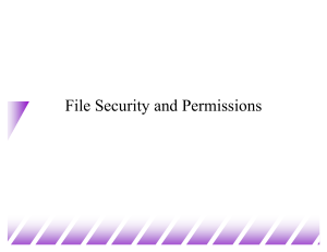 File Security & Permissions in Unix