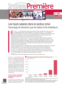 Hauts salaires secteur privé : analyse et chiffres clés 2017