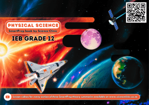 Grade 12 Physical Science: Physics & Chemistry Study Guide