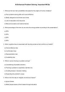 AI-Enhanced Problem Solving: MCQ Quiz