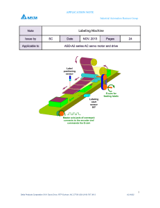 Labeling Machine Application with ASDA-A2 E-Cam